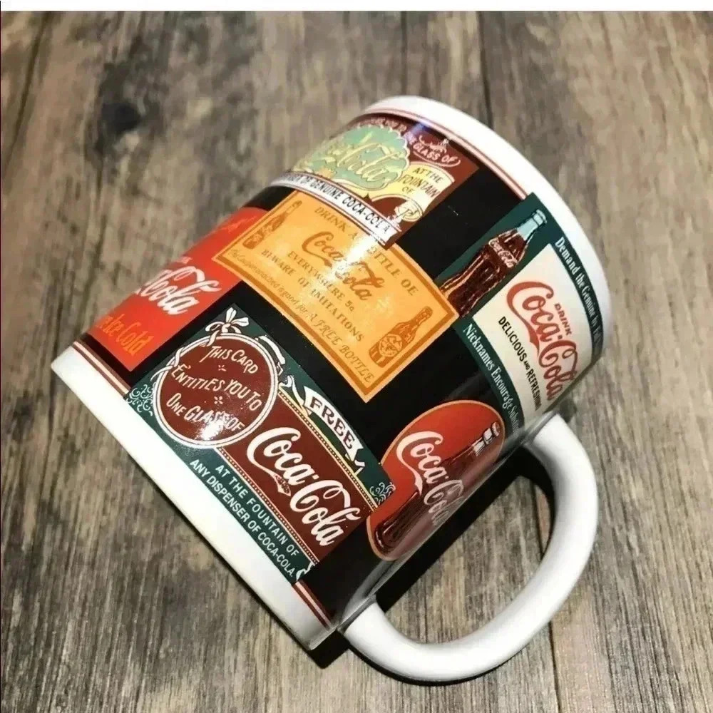 Vintage 2003 Coca-Cola Graphic Mug Retro Coke Sign Art Collector’s Coffee Decor - Picture 6 of 6
